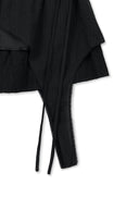 MULTI PANEL LAYERED SKIRT IN BLACK image 4