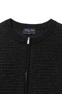 TWO TONE MESH KNIT VEST FOR MEN IN BLACK image 3