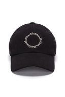 MACARON LOGO BALL CAP IN BLACK