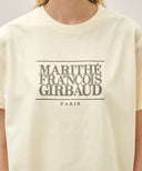 W CLASSIC LOGO TEE IN CREAM