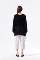 MESH LOGO WRAP MINI SKIRT IN BLACK image 7