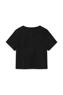 UNBALANCE LOGO CROP TOP IN BLACK image 7