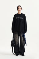 ASYMMETRIC LOGO TOP IN BLACK image 8
