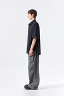 STRAP BELTED PANTS FOR MEN IN CHARCOAL GREY image 18