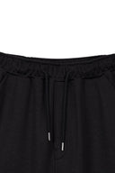 BACK POCKET GLITTER BERMUDA SWEATPANTS FOR WOMEN IN BLACK image 4