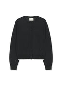 BACK LOGO SHEER CARDIGAN FOR WOMEN IN BLACK image 1