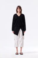 MESH LOGO WRAP MINI SKIRT IN BLACK image 15