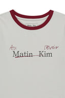 TONAL RIB LOGO CROP TOP IN CHARCOAL GREY image 13