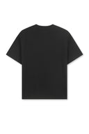 MATIN KIM LOGO CUTTED LAYERED TOP IN BLACK image 2
