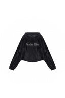 MATIN CROP HOODY COATING JUMPER IN BLACK image 1