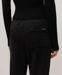 W LACE POINT BOOTS CUT SWEAT PANTS IN BLACK image 20