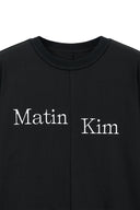 ASYMMETRIC LOGO TOP IN BLACK image 3