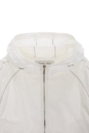 MATIN CROP HOODY COATING JUMPER IN IVORY image 3