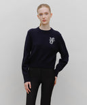 MARITHÉ SPORT W M+FG LOGO CROP PULLOVER IN NAVY image 11
