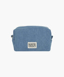 CLASSIC LOGO DENIM POUCH IN BLUE image 5