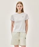 W SMALL REGULAR LOGO TEE IN WHITE image 11
