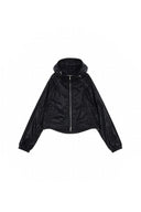MATIN CROP HOODY COATING JUMPER IN BLACK image 2