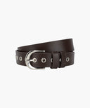 W EYELET BUCKLE BELT IN BROWN image 8
