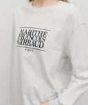 CLASSIC LOGO LONG SLEEVE IN LIGHT HEATHER GREY image 4