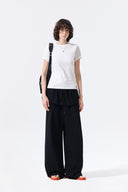 LAYERED SKIRT JERSEY PANTS IN BLACK image 8