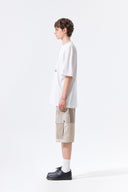 MATIN KIM CIRCLE LOGO TOP FOR MEN IN WHITE image 6