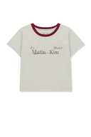 TONAL RIB LOGO CROP TOP IN GRAY image 10
