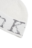 CRACKED LOGO LIGHT BUCKET BEANIE IN IVORY image 9