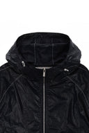 MATIN CROP HOODY COATING JUMPER IN BLACK image 3