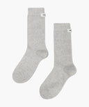 W BASIC MIDDLE SOCKS IN LIGHT HEATHER GREY image 3
