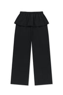 LAYERED SKIRT JERSEY PANTS IN BLACK image 2