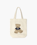 DOODLE BEAR ECO BAG IN NATURAL image 9