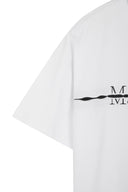 MATIN KIM LOGO CUTTED LAYERED TOP IN WHITE image 4