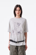PORTRAIT GRAFFITI LOGO TOP IN LIGHT GRAY image 15