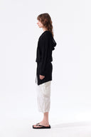 MESH LOGO WRAP MINI SKIRT IN BLACK image 16