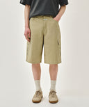 M CARGO HALF PANTS IN BEIGE image 13