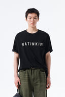 APPLIQUE FELT LOGO TOP FOR MEN IN BLACK image 6