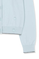 BACK LOGO SHEER CARDIGAN FOR WOMEN IN LIGHT BLUE image 4