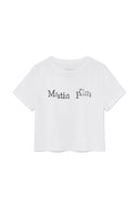 UNBALANCE LOGO CROP TOP IN WHITE image 1