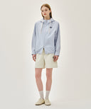 CLASSIC LOGO HOODED PATTERN JACKET IN STRIPE image 4