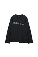 ASYMMETRIC LOGO TOP IN BLACK image 1