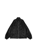 MATIN KIM LOGO COATING JUMPER IN BLACK image 2