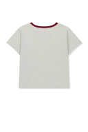 TONAL RIB LOGO CROP TOP IN GRAY image 12