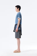 APPLIQUE FELT LOGO TOP FOR MEN IN BLUE image 19