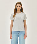 W CLASSIC LOGO TEE IN CREAM image 11