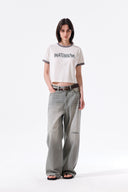 MATIN LOGO RINGER CROP TOP IN CREAM image 9