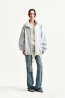 BACK LOGO HIGH NECK JUMPER IN LIGHT GRAY image 10