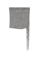 SIDE STRING TUBE TOP IN BLACK image 1