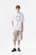 MATIN KIM CIRCLE LOGO TOP FOR MEN IN WHITE image 9