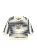 BABY BEAR CLASSIC LOGO STRIPED SWEATSHIRT IN NAVY