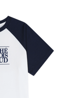 KIDS CLASSIC LOGO OVERSIZED RAGLAN TEE IN NAVY